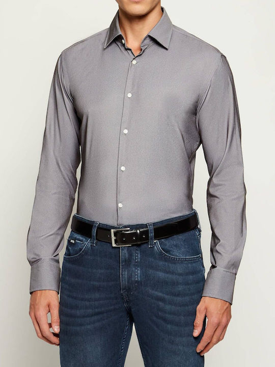 Boss Long-sleeved Shirt Gray