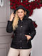 Women's Lifestyle Jacket for Winter with Hood Black