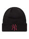 League Essential Beanie Unisex Σκούφος Πλεκτός σε Μαύρο χρώμα