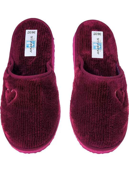 Amaryllis Slippers Papuci de Damă de Iarnă Roșii