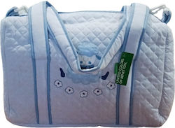 Benetton Wickeltasche Umhängetaschen / Handtaschen Blau 46x17x31cm