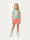 Kinder-Shorts/Bermudas Stoff Rosa