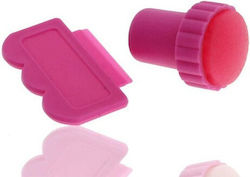 Stamping Leptadaki Rosa Nageldesign Stamping Leptadaki Rosa Nageldesign