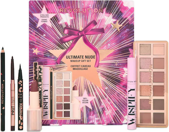 Revolution Beauty Ultimate Nude Makeup Set for Eyes & Lips
