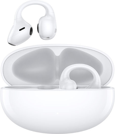 Edifier LolliClip Open Ear Bluetooth Handsfree Ακουστικά με Αντοχή στον Ιδρώτα και Θήκη Φόρτισης Λευκά