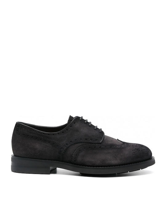 Men's Leather Oxfords Gray