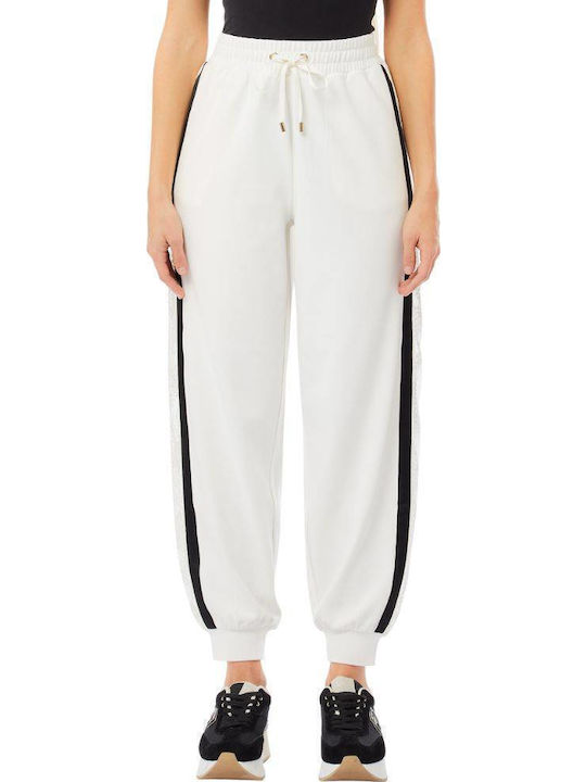 Liu Jo Women's Fabric Trousers White / Black