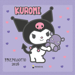 Minos Wall Mounted Diary Kuromi 2026 Minos Wall Mounted Diary Kuromi 2026