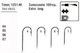 Carlige de Pescuit Mustad 1251c Nichel Nr. 5 100 Bucăți