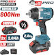 Bormann Pro BBP5386X22C Brushless Μπουλονόκλειδο Μπαταρίας 20V 2x2Ah με Υποδοχή 1/2"