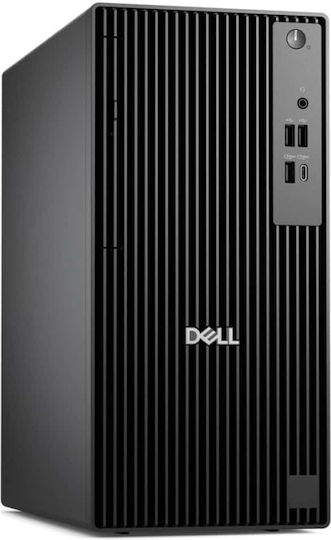 Dell Pro Tower QCT1255 Настолен Компютър (Ryzen 5 Pro-8600G/16GB DDR5/512GB SSD/Linux) с Клавиатура (Английски САЩ)