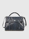 Fabric Women's Handbag Blue