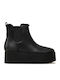 Women's Chelsea Boots with Medium Heel Black