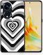 Black Hearts Oppo A98 Θήκη