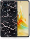 Husă Marble Negru Roz Auriu Oppo A98