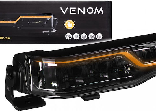 Led Μπάρα X Spider Venom Ψυχρό Λευκό Drl Λευκό Πορτοκαλί Strobe 52cm 80w 1224v Ip69k