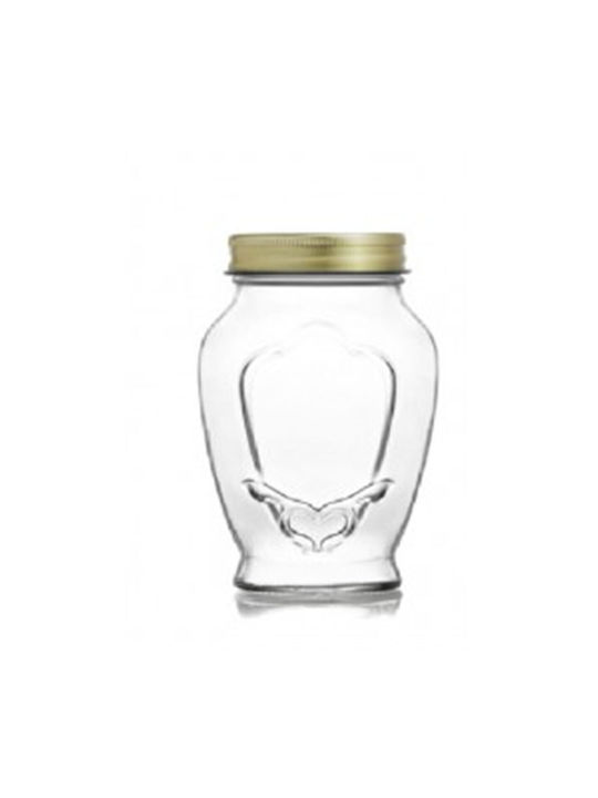 Laura Ashley Set of 2pcs Jars General Use with Lid Glass Transparent