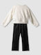 Kids' Set with Pants Winter 2pcs Ecru, Black