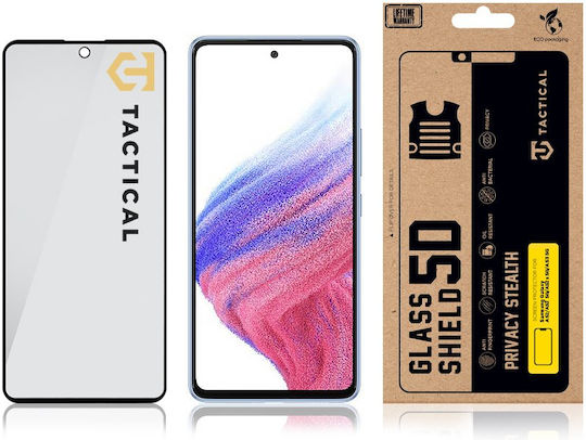 Tactical 5D Privacy Tempered Glass Μαύρο (Samsung Galaxy A52, A52s 5G, A53 5G)