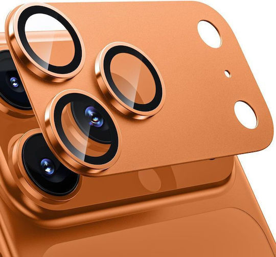 Orso Kameraschutz Gehärtetes Glas Orange für das iPhone 17 Pro Max
