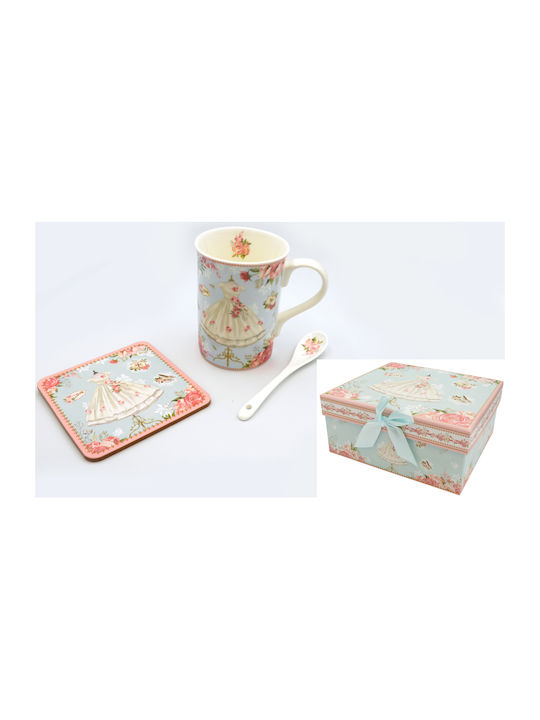 Löffel Weihnachtliche Becher Porzellan Weihnachtlich Becher Porzellan L10.5xB8cm.
