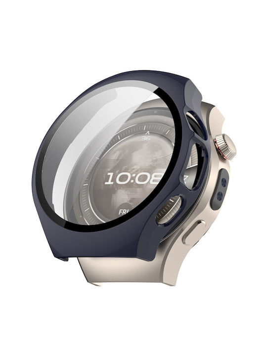Πλαστική Θήκη με Τζαμάκι σε Μπλε χρώμα για Huawei Watch 5 - 46mm