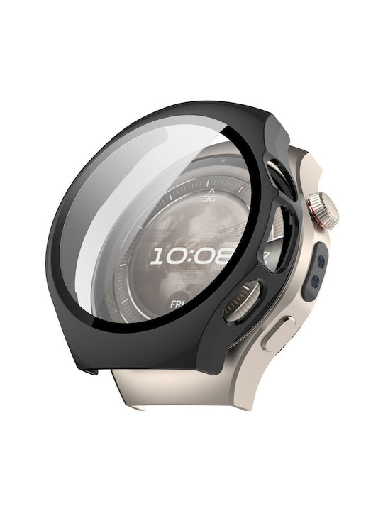 Carcasă de Plastic cu Sticlă în culoarea Negru pentru Huawei Watch 5 - 42mm