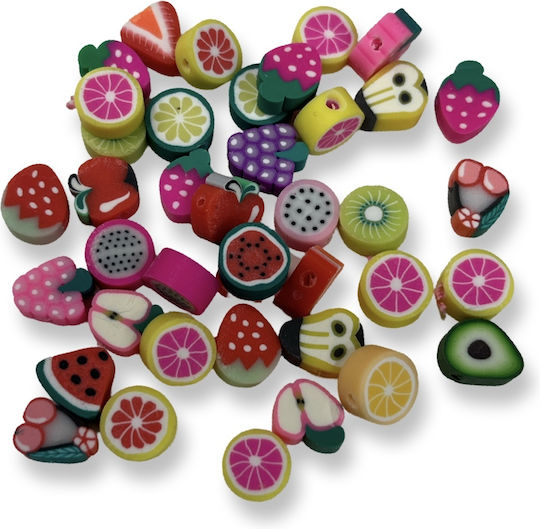 Fruits Fimo Multi 10*10mm 40 pcs