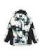Kids Casual Short Coat with Hood Grey