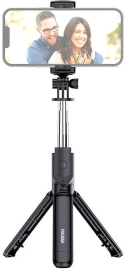 Kakusiga Selfie Stick Trepied pentru Telefon Mobil cu Bluetooth Negru