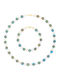 Margaritari Set with Necklace & Bracelet from Gold 14K with Pearls