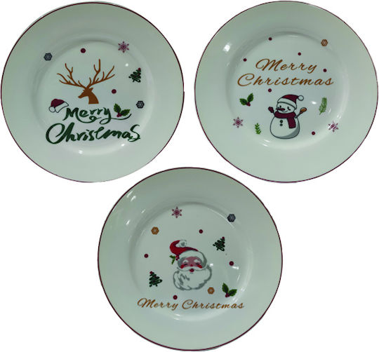 AGC Set Weihnachtliche Teller Porzellan D20.5cm. 2Stück