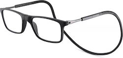Panora Herren Lesebrille +3.50 mit Magnet in Schwarz Farbe 14510