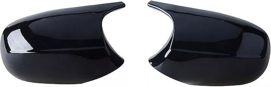 Mirror Covers Clips Black Piano Lacquer Batman Style Suitable Bmw E81 E82 E87 E88 Facelift