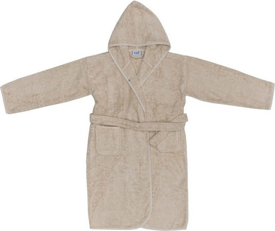 Kentia Παιδικό Μπουρνούζι Uccelo Beige με Κουκούλα