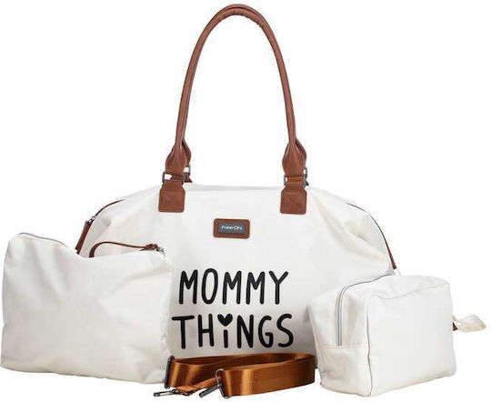 FreeOn Maternity Shoulder Bag Handbag Beige 42x30x23cm