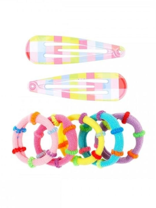 Souza For Kids Σετ Παιδικά Κοκαλάκια με Λαστιχάκι / Τσιμπιδάκι 7τμχ