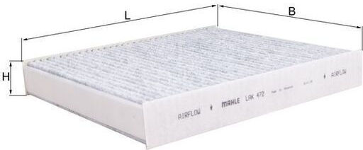 Mahle Lak 472 Car Cabin Air Filter