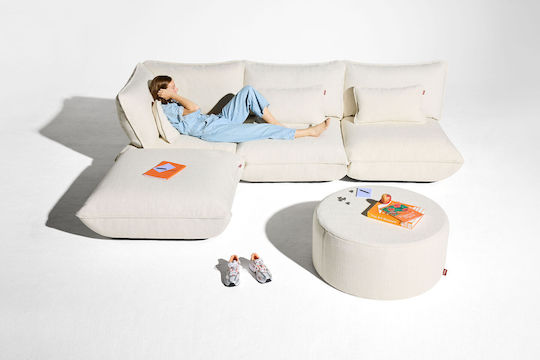 Fatboy Sitzsack Sumo Hocker Creme 108x108x44cm