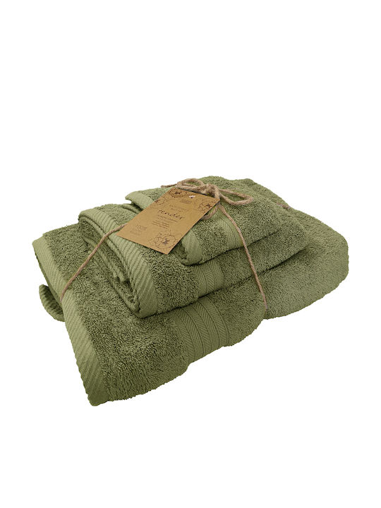 Ionion Комплект Кърпи за Баня 3бр Tender Green