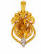 Kette K18 Vergoldet Citrin Diamant F126452