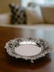 Galifas Round Metallic Decorative Platter Silver