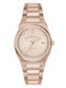 Furla Damen Uhr mit Rose Gold Metallarmband