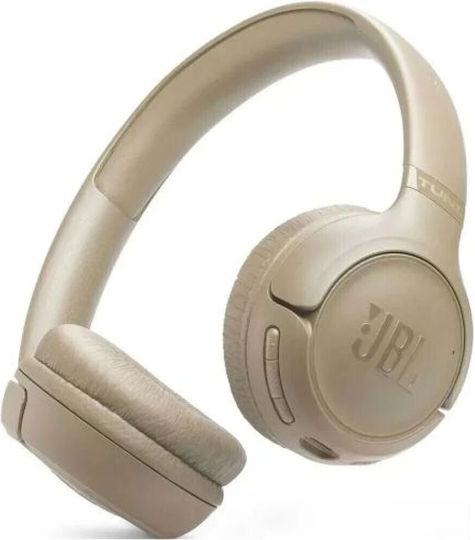 JBL Tune 530BT Kabellose / Verkabelte On Ear Kopfhörer mit 76 Stunden Wiedergabezeit Beige