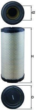 Mahle Air Filter Lx 1241
