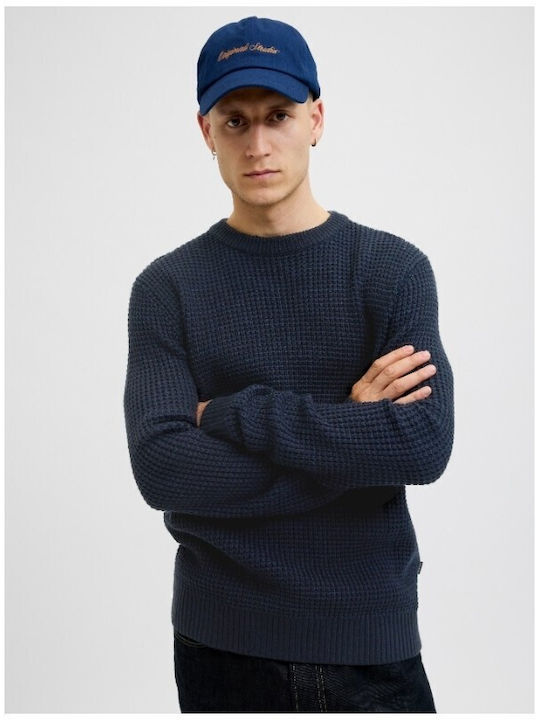 Jack & Jones Пуловер С Дълъг Ръкав Син