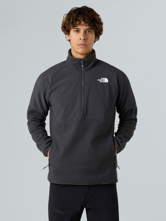 Glacier Heavyweight 1/2 Zip Bluză cu mânecă lungă Asphalt Grey, Tnf Black