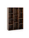 Bookcase Coffee 74x24x106cm