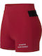 Women's Training Legging Shorts Burgundy