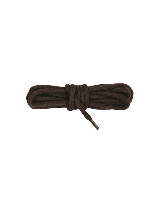 Bergal Trekking Cord Extra Thick Laces 120cm.dark Brown Width 5mm 120 Εκατοστα Σκουρα Καφε Ορειβατικα Κορδονια Στρογγυλα Πολυ Χοντρα